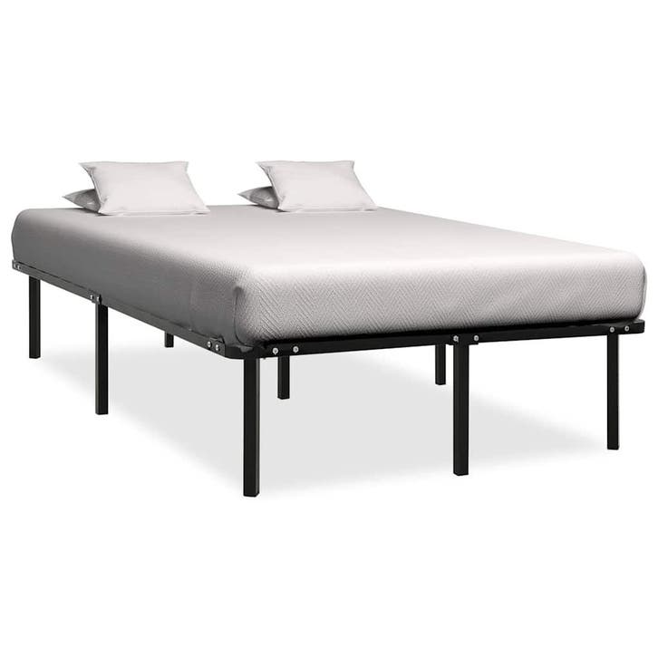 vidaXL Bedframe metaal zwart 160x200 cm, Maison & Meubles, Chambre à coucher | Lits, Envoi