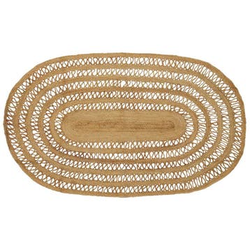 vidaXL Gebied Tapijt Naturel 205 x 305 cm Jute, Verzenden, Nieuw