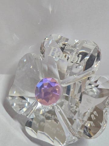 Swarovski - Figurine - Bambi bloem - Cristal, Antiek en Kunst