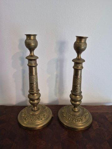 Bougeoir - Bronze doré