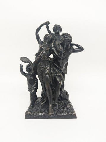 Naar Claude Michel Clodion - sculptuur, Triumph de Bacchus