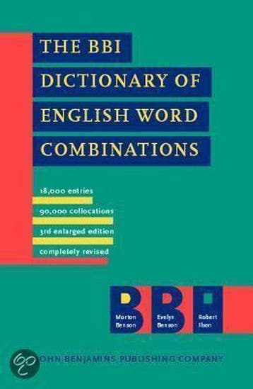 The Bbi Dictionary of English Word Combinations M. Benson, Verzenden, M. Benson