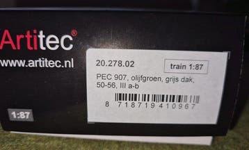 Artitec H0, 1:87 - 20.278.02 - Wagon de marchandises pour, Hobby & Loisirs créatifs