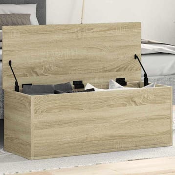 vidaXL Opbergbox 90x35x35 cm bewerkt hout sonoma, Verzenden, Nieuw