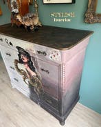 Stylish Interior - Ladekast - Hout - Queen of Spades, Antiek en Kunst