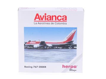 Schaal 1:500 Herpa 502863 Avianca Colombia Boeing 767-200..., Ophalen of Verzenden