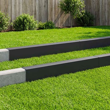 vidaXL Afdekprofiel voor tuinranden 10 st 100 x 15 x 15 cm, Verzenden, Nieuw