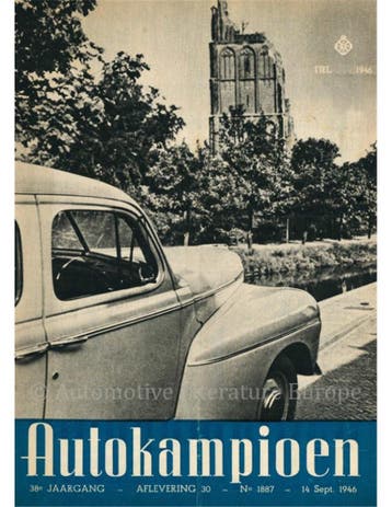 1946 AUTOKAMPIOEN MAGAZINE 30 NEDERLANDS, Ophalen of Verzenden