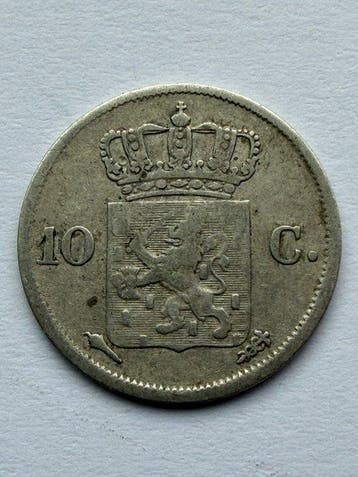 Nederland. Willem I. 10 Cents 1827 (Zonder minimumprijs), Timbres & Monnaies, Monnaies | Pays-Bas