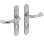 Deurklink Rond op verdekt schild ovaal SL56 mm rvs, Nieuw