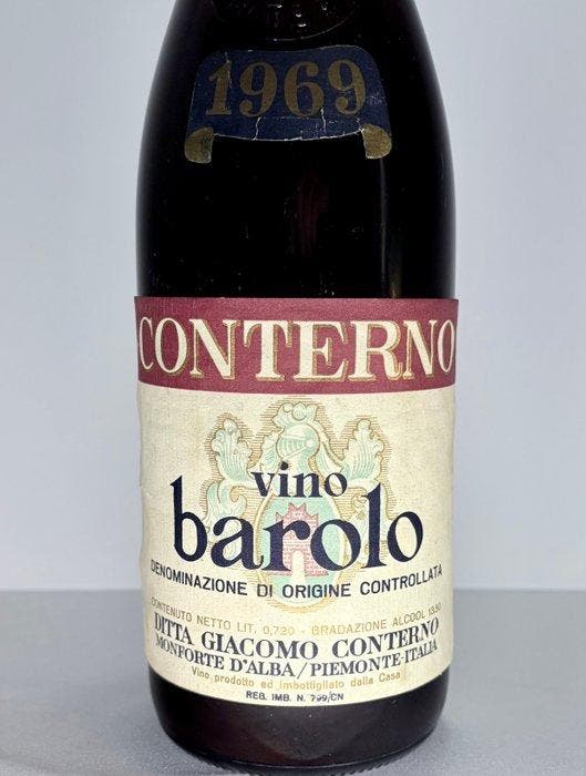 1969 Giacomo Conterno - Barolo - 1 Fles (0.72L), Verzamelen, Wijnen