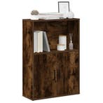 vidaXL Boekenkast 60x24x85 cm bewerkt hout gerookt, Verzenden, Nieuw