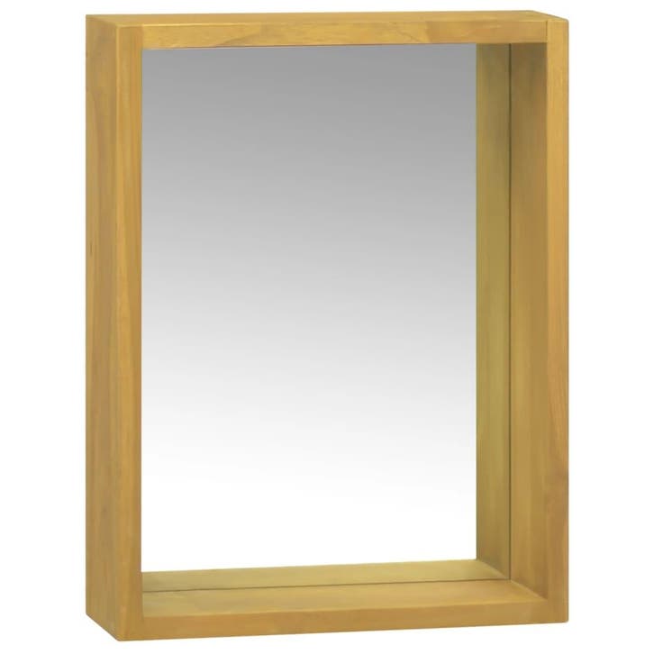 vidaXL Spiegelkast 30x10x40 cm massief teakhout, Huis en Inrichting, Kasten | Overige, Nieuw, Verzenden
