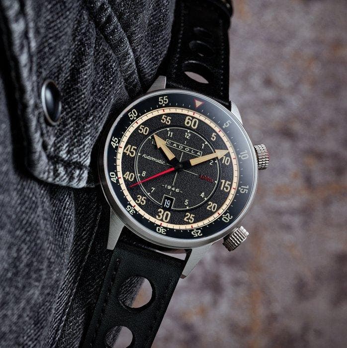 Cadola - Automatic RALLY TIMER - Sapphire - 24 Jewels - NEW, Handtassen en Accessoires, Horloges | Heren