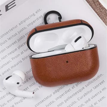 Leren Luxe Hoesje voor AirPods Pro - Leather Skin AirPod, Verzenden, Nieuw