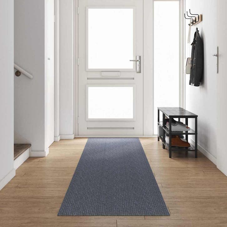 vidaXL Tapijt Loper Lichtgrijs 80 x 500 cm Stof, Huis en Inrichting, Stoffering | Tapijten en Vloerkleden, Nieuw, Verzenden
