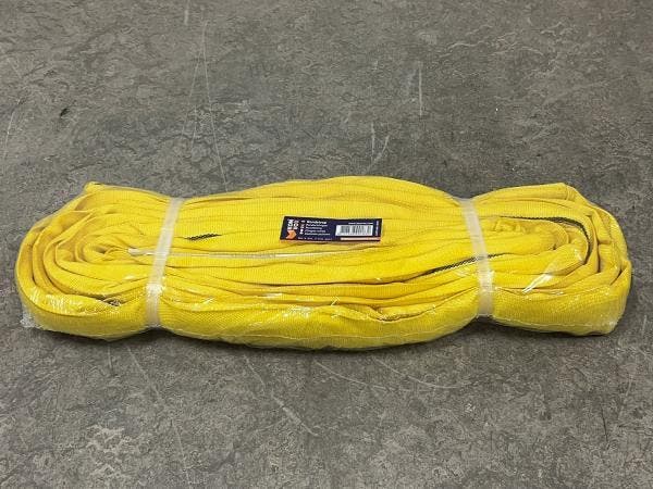 Veiling - 4x Konvox Rondstrop Geel 3 Ton – 4m, Bricolage & Construction, Treuils et Palans