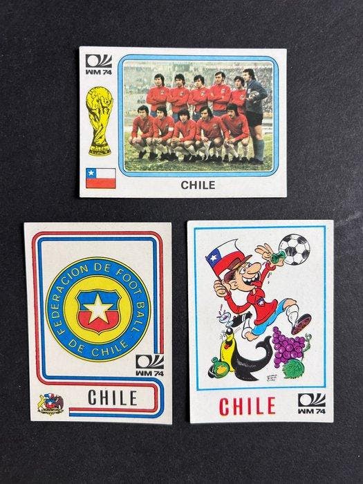 Panini World Cup Munchen 74 - Chile #130 to 146 Squadra, Verzamelen, Stickers