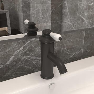vidaXL Wastafelkraan 130x180 mm grijs, Doe-het-zelf en Bouw, Verzenden, Nieuw