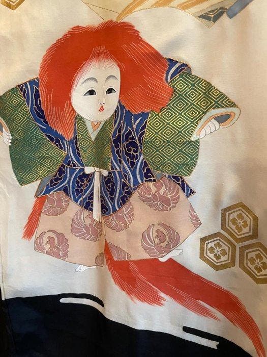 Unsigned - Kimono - Vintage, Antiek en Kunst, Antiek | Overige Antiek