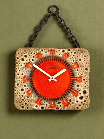 Wandklok - Kienzle Boutique Fat Lava - Mid-century modern