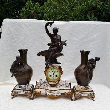 Horloges de table/bureau - Auguste Moreau & Samuel Marti -, Antiquités & Art