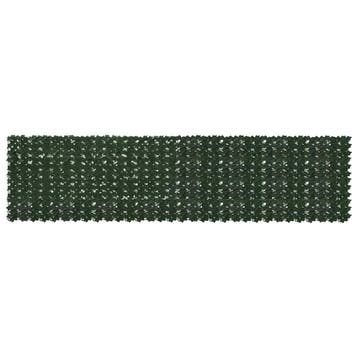 vidaXL Balkonscherm met bladeren Donkergroen 400 x 100 cm, Verzenden