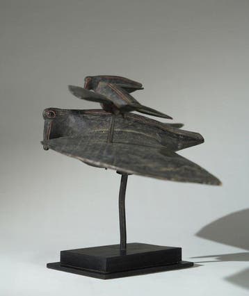 Een houten beeld. - Vogel - Senufo - Ivoorkust (Zonder