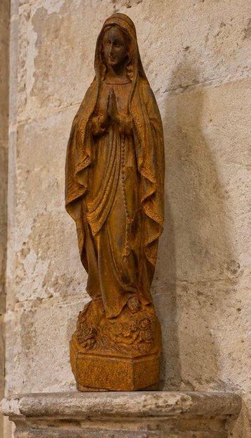 Beeld, moeder maria - 38 cm - Gietijzer
