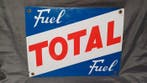 Total carburant - Plaque émaillée - Métal, Émail