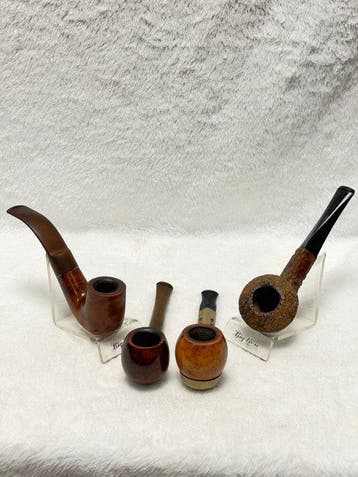 Set van 4 vintage Bruyère tabakspijpen - O.a. Butz-Choquin, Nieuw