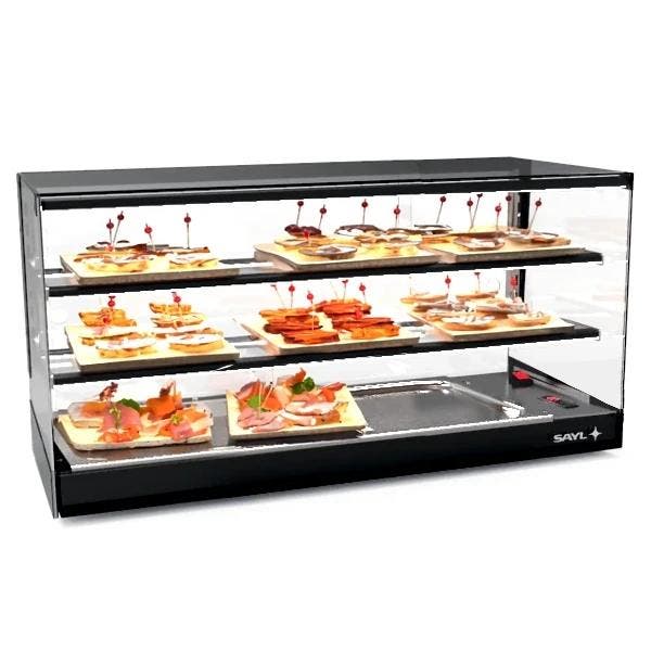 Tapasvitrine | LOGIC | Zwart | +2°C/+6°C | Statisch | 3, Zakelijke goederen, Horeca | Keukenapparatuur, Nieuw in verpakking, Verzenden