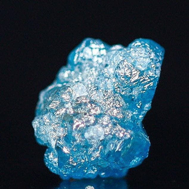 Kolossale 1 ct Iceberg Blue Diamond • Geen reserveprijs •, Collections, Minéraux & Fossiles