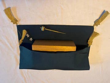 Schede - Antiek Onderhoudsset voor Katana en andere Japanse