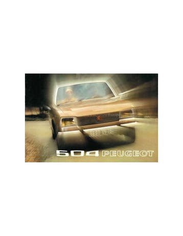 1973 PEUGEOT 504 SEDAN BROCHURE NEDERLANDS, Boeken, Nieuw