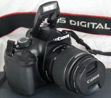 Canon EOS 1100D + EF-S 18-55mm 1:3.5-5.6 III + overige