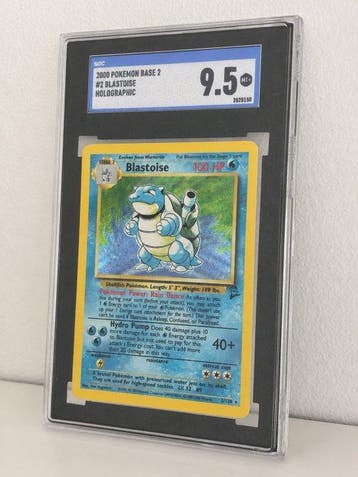 Pokémon - 1 Graded card - Tortank 2/130 Foil - SGC 9.5 -, Hobby & Loisirs créatifs, Jeux de cartes à collectionner | Pokémon