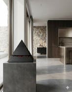 Lorenzo Favaron - Trascent Pyramid (Red Cut version), Antiek en Kunst