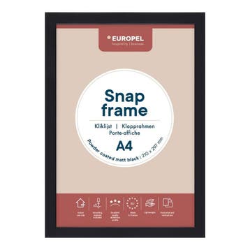 Kliklijst | Aluminium | Zwart (Mat) | A4-Formaat | Rand, Verzenden