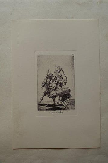 Francisco De Goya (1746-1828) - Blatt #77 Unos a ortos