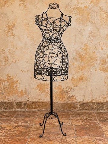 Mannequin - Manichino sartoriale decorativo in ferro battuto