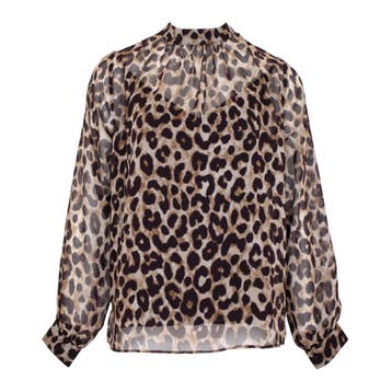 Princess goes Hollywood • zijden luipaard top • 36, Kleding | Dames, Princess goes Hollywood, Bruin, Verzenden, Nieuw
