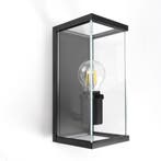 Strak &amp; modern Toledo Muurlamp Zwart Buitenverlichting, Verzenden, Wandlamp, 50 tot 250 watt, Nieuw