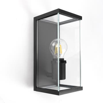 Strak &amp; modern Toledo Muurlamp Zwart Buitenverlichting, Verzenden, Wandlamp