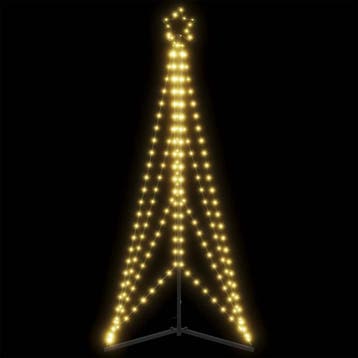 vidaXL LED-kerstboom 363 LEDs warm wit 182 cm, Verzenden