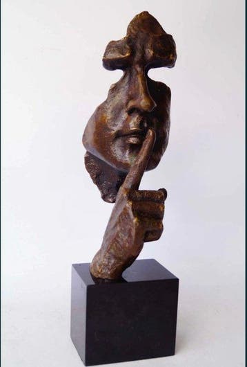 Salvador Dali (1904-1989) - Sculpture, Silence - 46 cm -