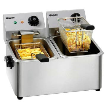 Friteuse | SNACK II | Elektrisch | 4+4L | 50°C/190°C | 4kW, Verzenden