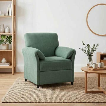 vidaXL 1-Zits bank / zetel Zeegroen 88 x 83 x 95 cm Fluweel, Huis en Inrichting, Zetels | Zetels, Verzenden, Nieuw