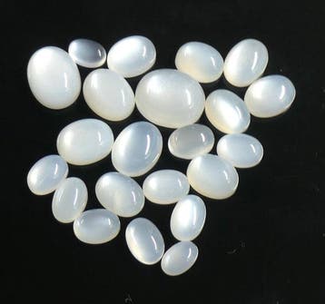 Set maanstenen 100% natuurlijk Cabochon- 6.9 g - (22)