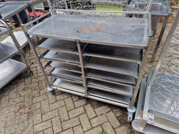 Serveerwagen met uitschuifbare platen 111x56x107cm bxdxh, Ophalen of Verzenden, Nieuw in verpakking